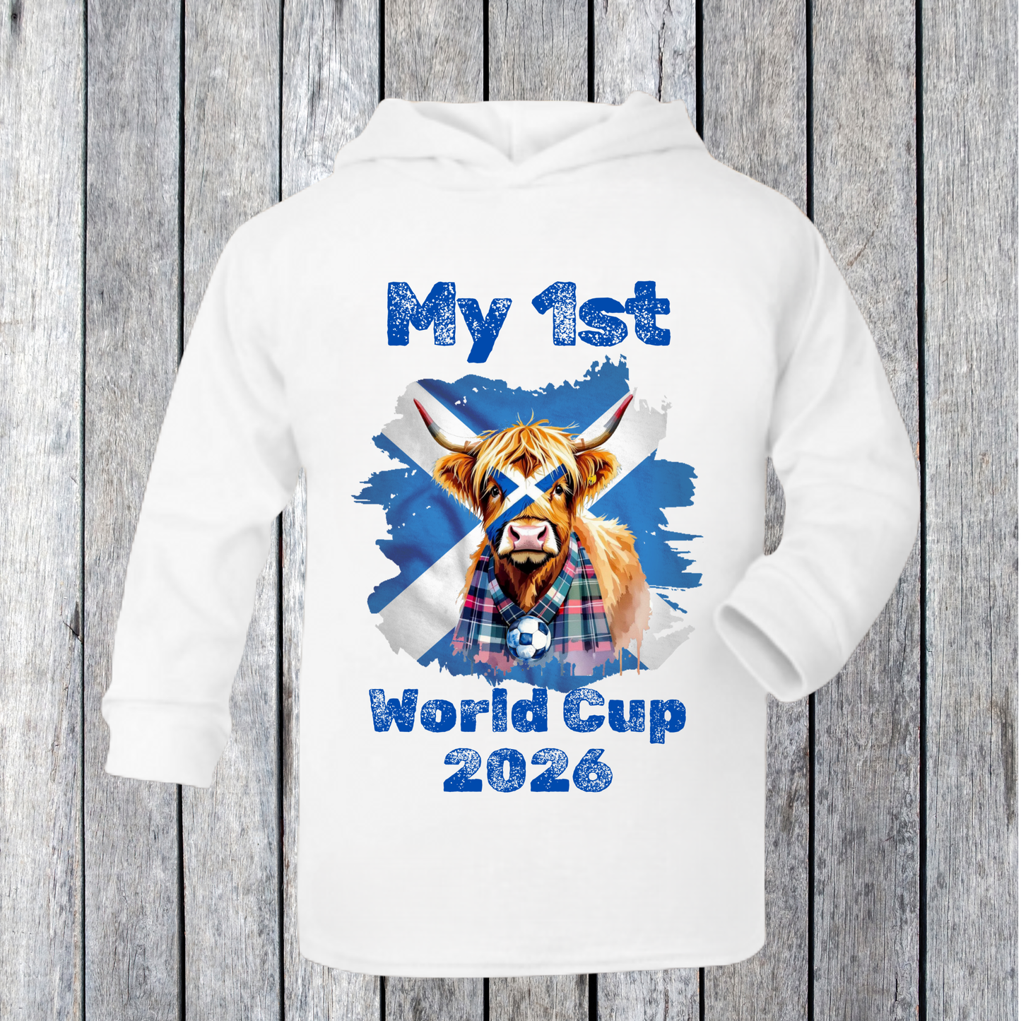 Long Sleeve Jersey Hoodie Scotland World Cup 2026