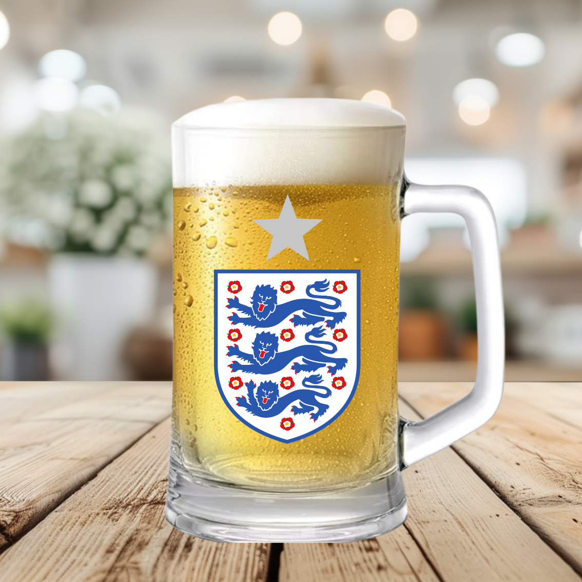 WORLD CUP 2026 ENGLAND THEMED GLASS TANKARDS