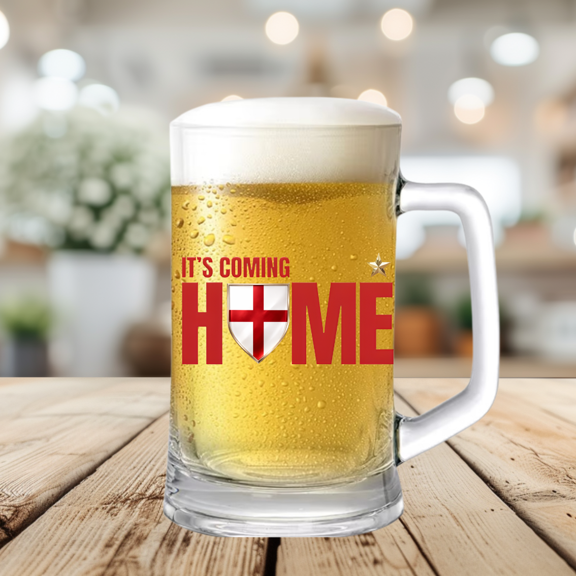 WORLD CUP 2026 ENGLAND THEMED GLASS TANKARDS