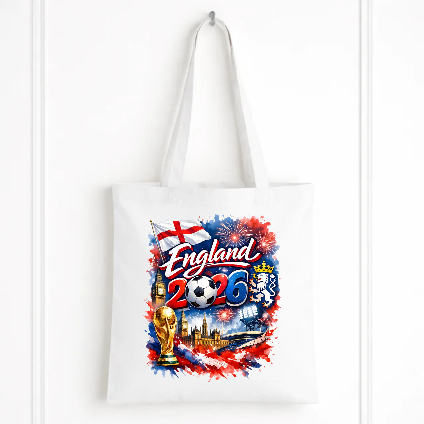 World Cup 2026 England Themed Tote Bag